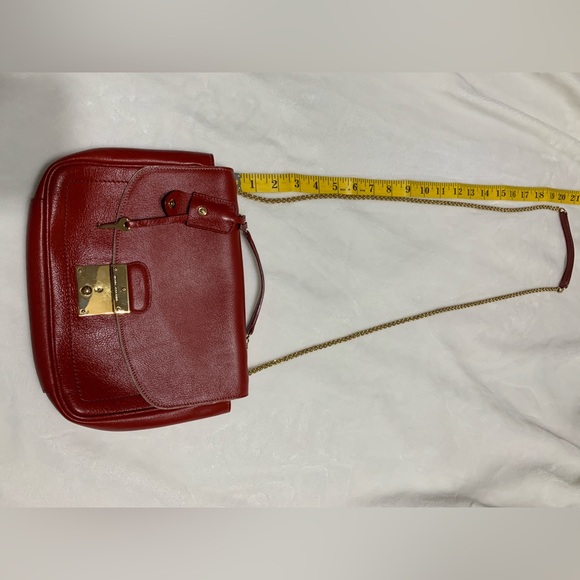 Marc Jacobs purse with red leather and golden chain straps *EUC* made in Italy - Picture 4 of 15